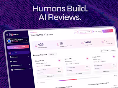 Design and Product Leadership for TruBuild AI Platform