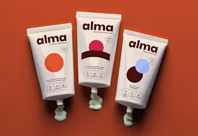 Alma Sunscreen Brand Identity and Packaging