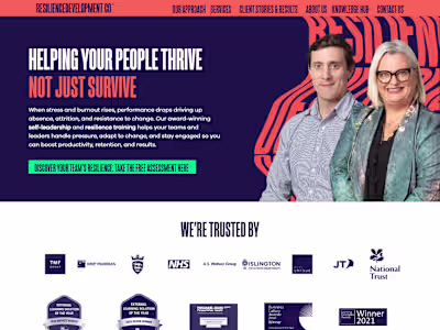 Corporate Training WordPress Website Development