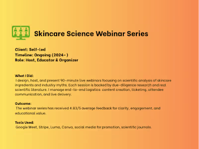 Skincare Webinar