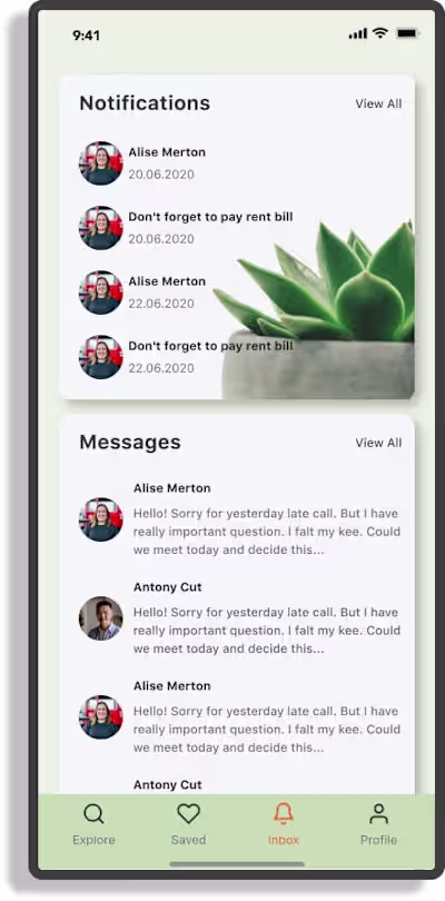 UI of Booking App