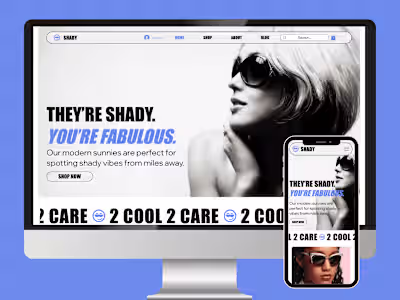 Shady – A Bold & Edgy Wix Studio Template 😎