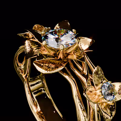 Diamond in a Flower Petal