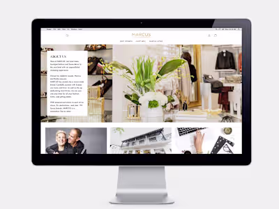 Shop Marcus — Brand Development
