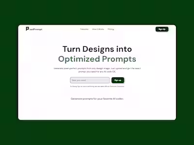 PixelPrompt – SaaS Landing Page with GSAP & Custom Video Embed