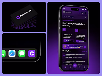 Communication Mobile App Concept