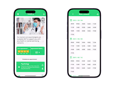 Mobile App Development for TeleDoc 
