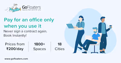 GoFloaters: Book Coworking Spaces for work and meetings