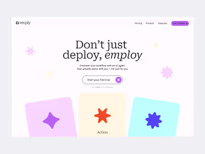 Emply - Hero section exploration