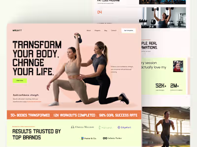 Most fitness websites look strong.
But