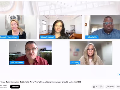 Executive Table Talk: Executive Table Talk: New Year’s Resoluti…