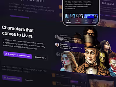 Storynest.ai UI/UX Revamp for Interactive Storytelling
