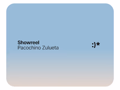 Design Showreel • Pacochino Zulueta