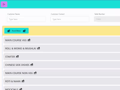 Restrurent Management System