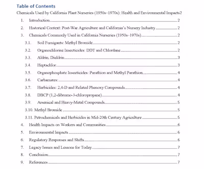 "This study explores the chemicals used by California plant ...