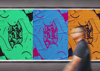 Pop-art posters for fashion project