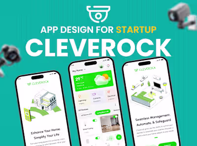 🏡 Smart Home Mobile App Design - Cleverock💡 :: Behance
