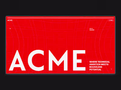 Acme Capital Website Redesign in Framer