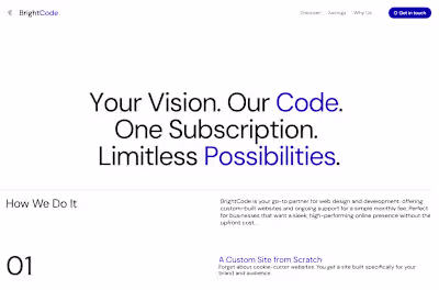 Bright Code: Visual Identity & Web Design 