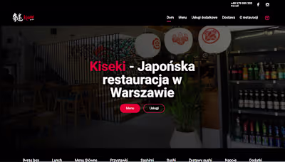 Kiseki Restaurant Website Design