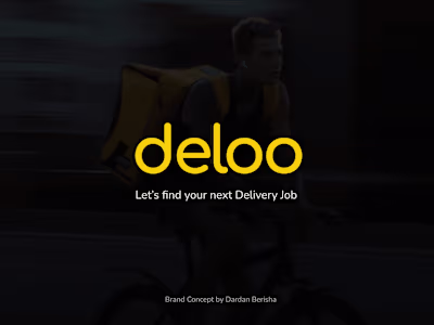 DELOO | Delivery jobs platform | Brand identity proposal