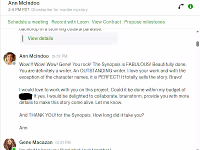 Past Work On Upwork, With Ann McIndoo