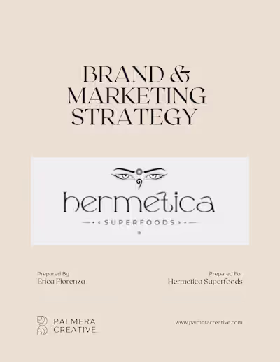 Brand + Marketing Strategy for Superfood Company