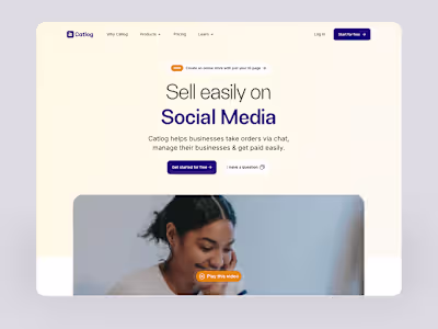 Catlog (Web Design + Product Design)