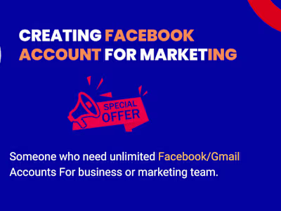 I will create unlimited Facebook Accounts