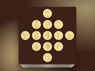 Created icons for ayurveda wellness website service section.