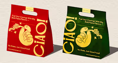 CIAO! Pasta-To-Go Branding and Packaging