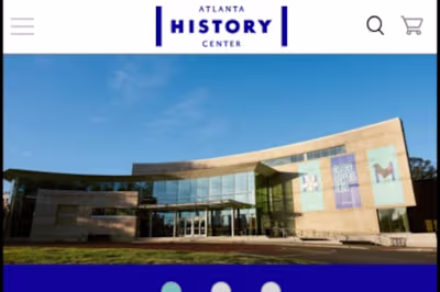 Atlanta History Center Mobie Redesign