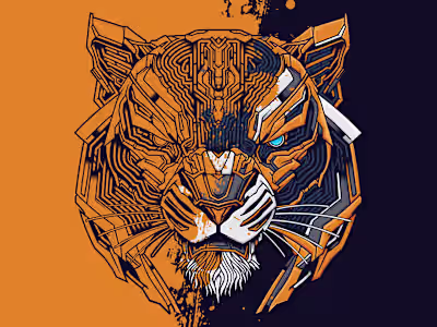 Illustration - Mecha Tiger