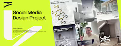 Minimalist Social Media Design for de’Urban Vision