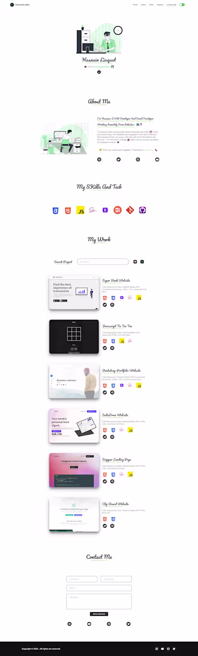 Personal Portfolio website