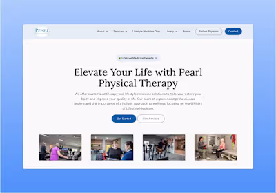 Pearl Physical Therapy - Design & Webflow Development