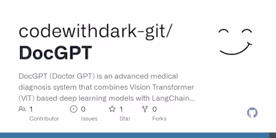DocGPT (Doctor GPT) - AI-Powered Medical Diagnosis System