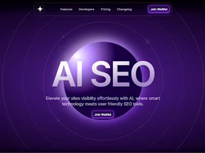 AI Startup Landing Page