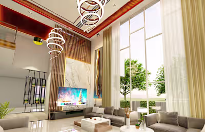 Luxury Penthouse 3D Rendering
