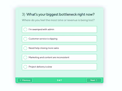 Interactive Quiz Funnel Design and Development