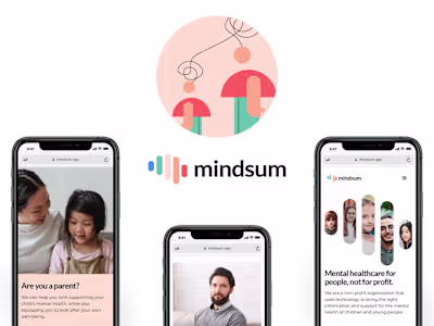 UI/UX Design Mental Health Support for Children