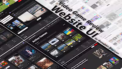 Video Game Review Website UI