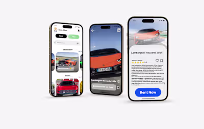 Luxury Car Rental App Design