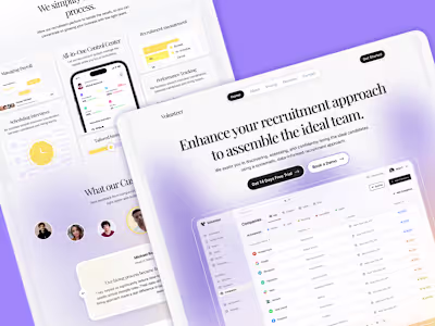 Modern SaaS Recruitment Landing Page