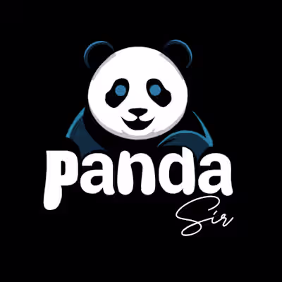 Panda-Themed Logo Design