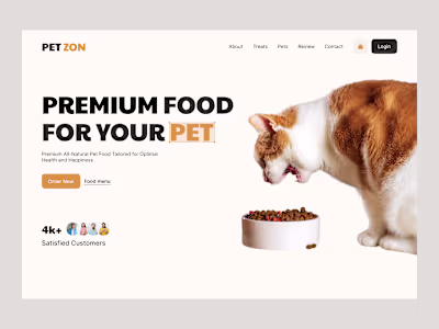 Pet Food Website