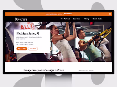 Orangetheory Checkout and Campaign Revamp