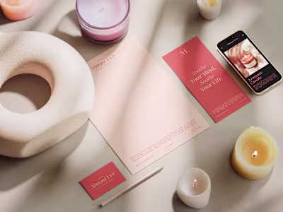 Brand identity and packaging design for an aromatic candle c...