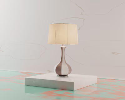 3D product visualization - Ceramic Table Lamp