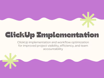 ClickUp Implementation for Legal Services Agency